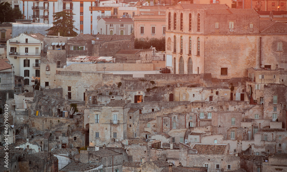 City of Matera Italy at sunset - travel photography