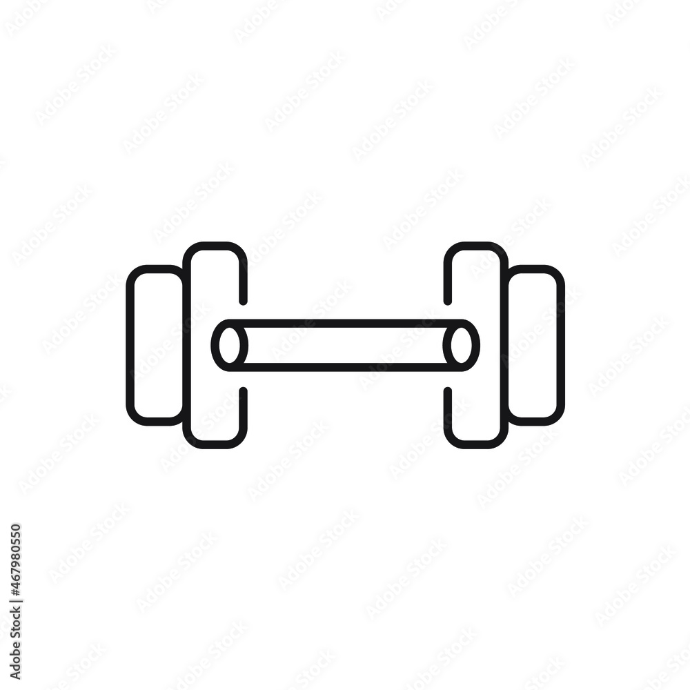 Barbell Dumbell Gym icons symbol vector elements for infographic web Barbell Dumbell Gym icons symbol vector elements for infographic web