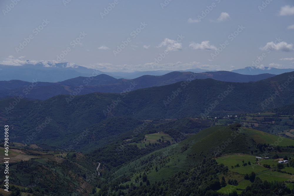 Naklejka premium landscape in the mountains