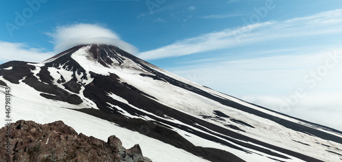 Top of Volcano in Kamchatka peninsula 