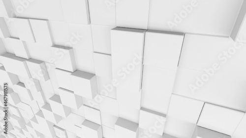 white square pattern background science and technology concept 3d rendering
