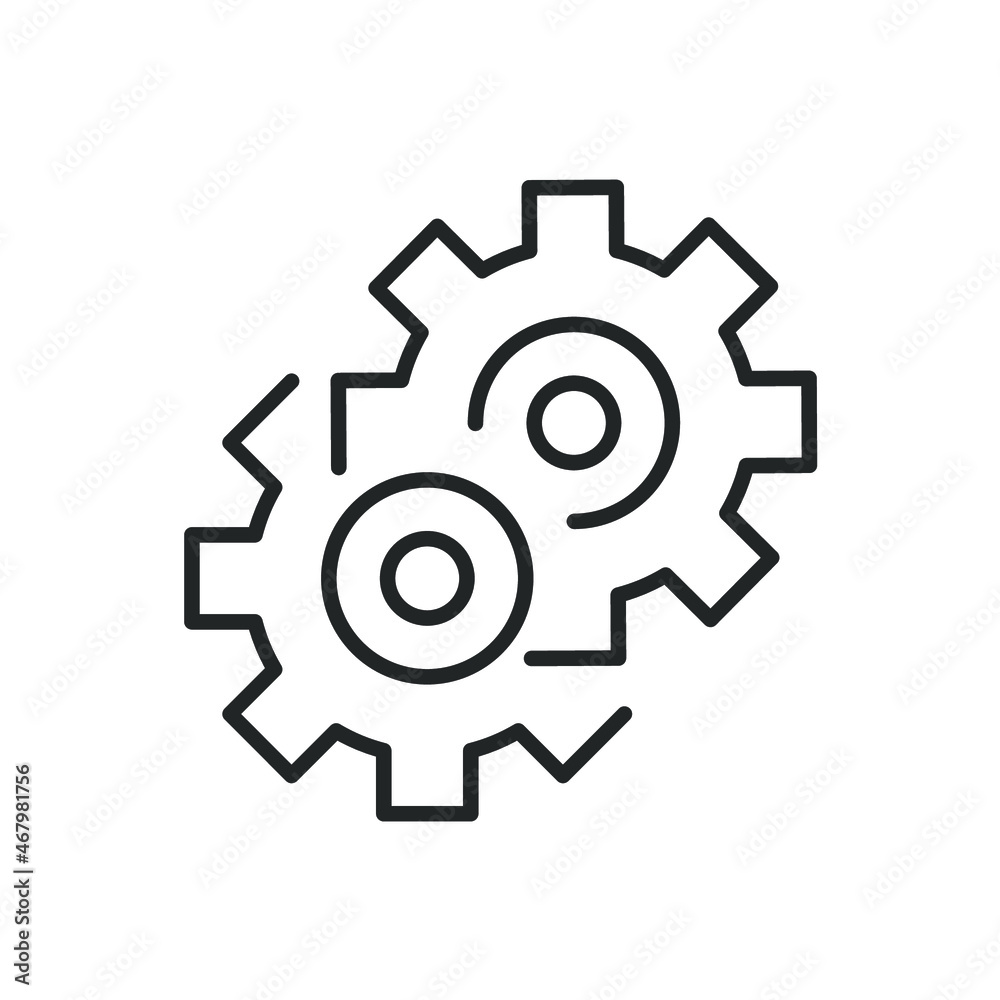 Gear icons symbol vector elements for infographic web Gear icons symbol vector elements for infographic web