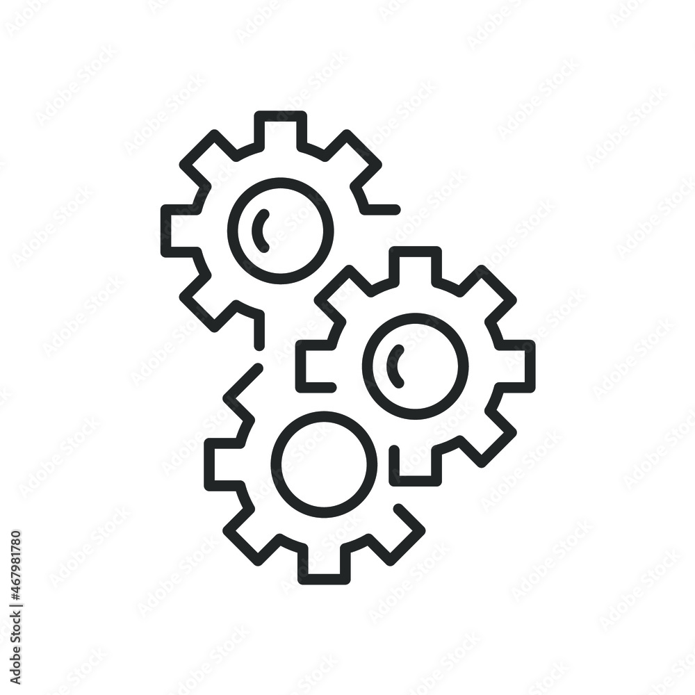 Gear icons symbol vector elements for infographic web Gear icons symbol vector elements for infographic web