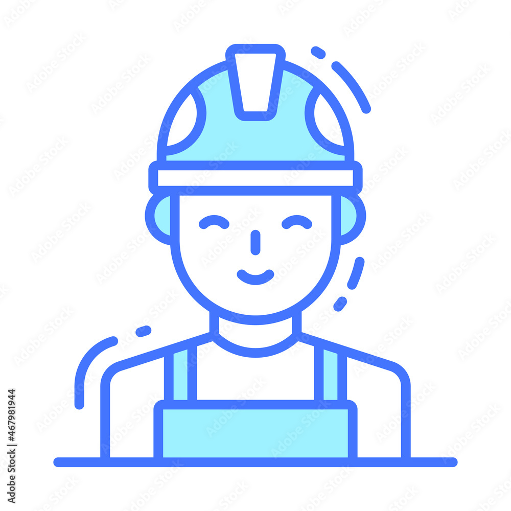 engineer icon, single avatar vector illustration engineer icon, single avatar vector illustration