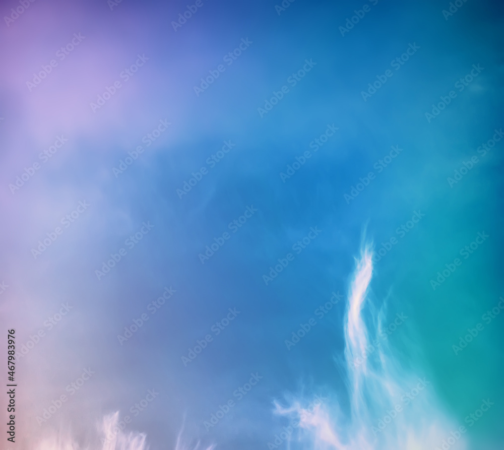 Sky landscape with clouds in paste multil colors Sky landscape with clouds in paste multil colors