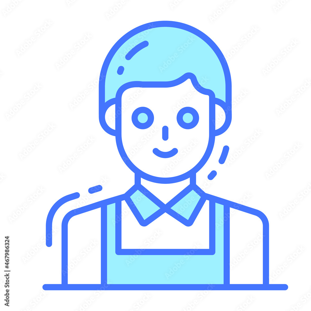 young man icon, single avatar vector illustration young man icon, single avatar vector illustration