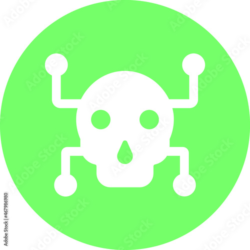 malware virus Isolated Vector icon which can easily modify or edit

