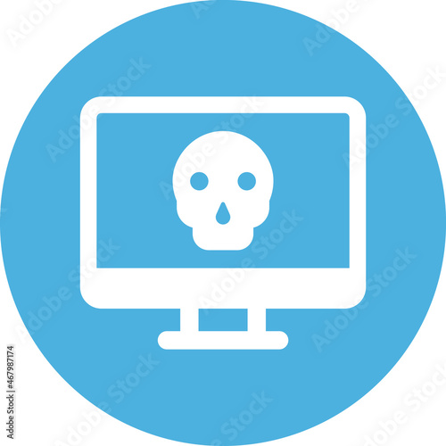 Computer virus Isolated Vector icon which can easily modify or edit