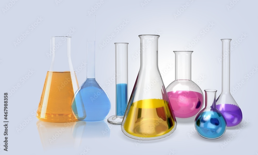 Scientist chemical reaction in a chemistry laboratory. Scientist chemical reaction in a chemistry laboratory.