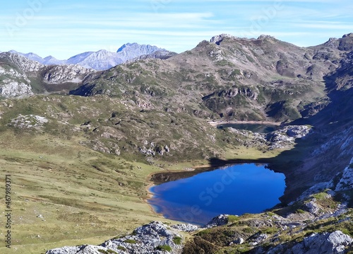 Cerveriz lake, Somiedo Natral park and Biosphere Reserve, Asturias, Spain photo