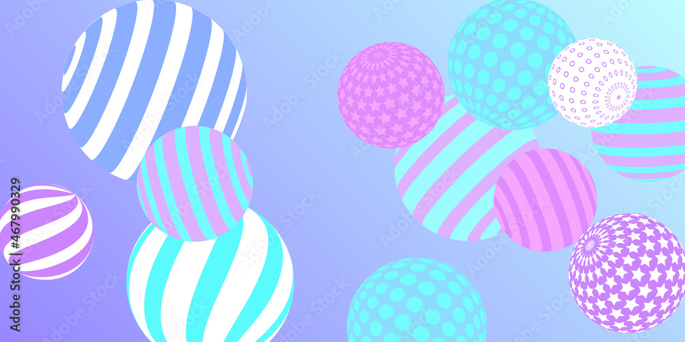 Retro 3d illustration abstract balls, great design for any purposes. Modern poster for cover design. Vector modern banner. Background wall design. Retro 3d illustration abstract balls, great design for any purposes. Modern poster for cover design. Vector modern banner. Background wall design.