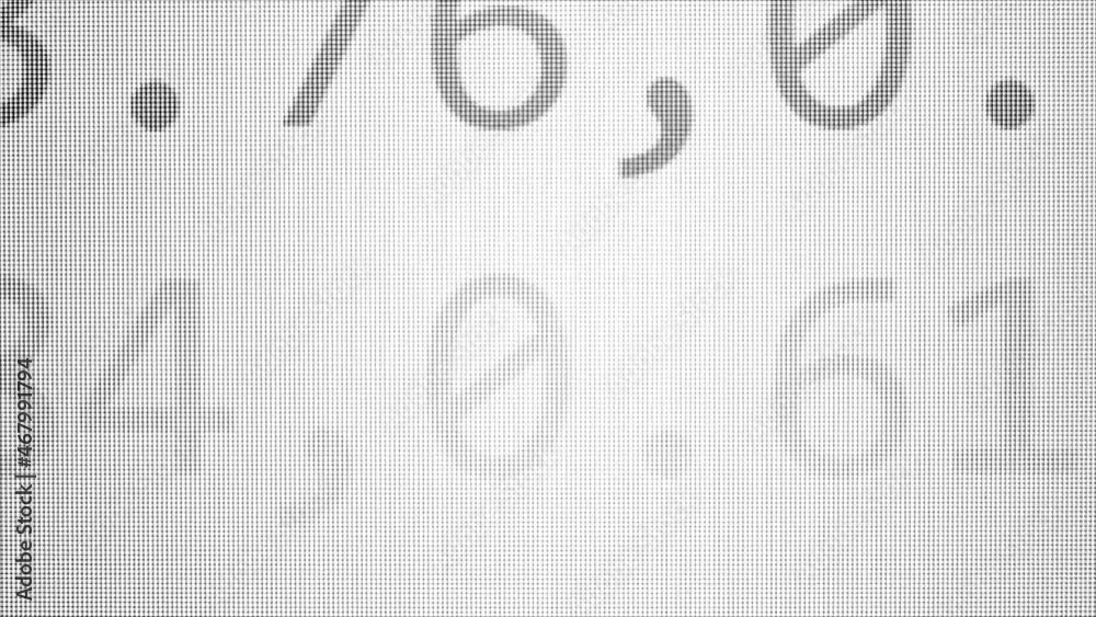 Fonts and numbers matrix loop background. This clip can be looped for as much time as you want.