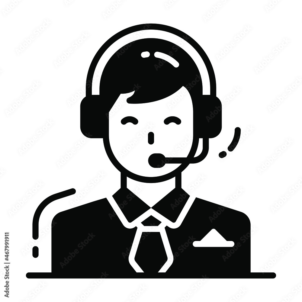 support icon, single avatar vector illustration support icon, single avatar vector illustration