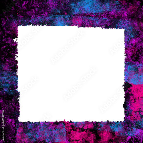 colorful light objects on dark background.