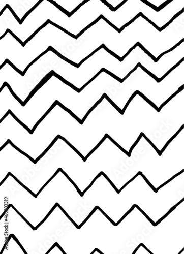 abstract hand drawn pattern. Black and white. Made by trace from sketch. Ink pen. Zentangle. Black and white pattern in vector.