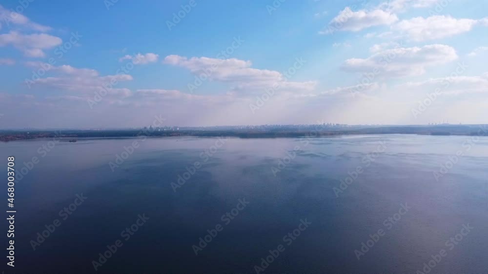 custom made wallpaper toronto digitalCalm aerial view of blue lake and sky