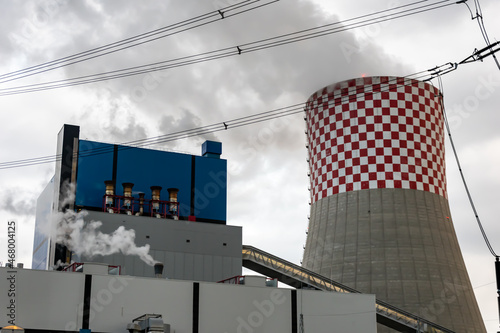 industrial coal power plant in Lagisza in Silesia