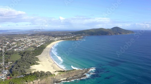 An aerian view of a beach in Australia