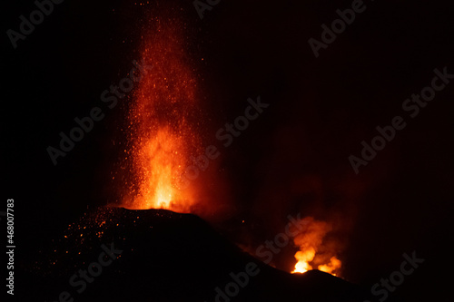 Eruption of the Cumbre Vieja volcano in La Palma