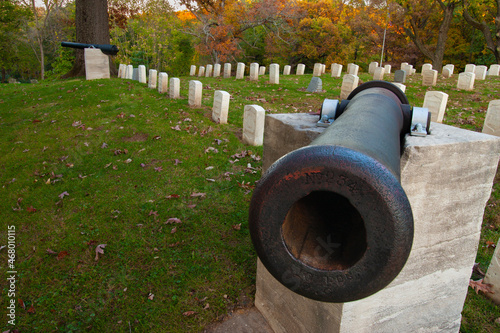 Cannon At Soldier's Hill - Springdale Cemetery - Peoria, Illinois