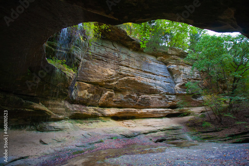 Canyon Wall In The LaSalle Canyon - Starved Rock State Park