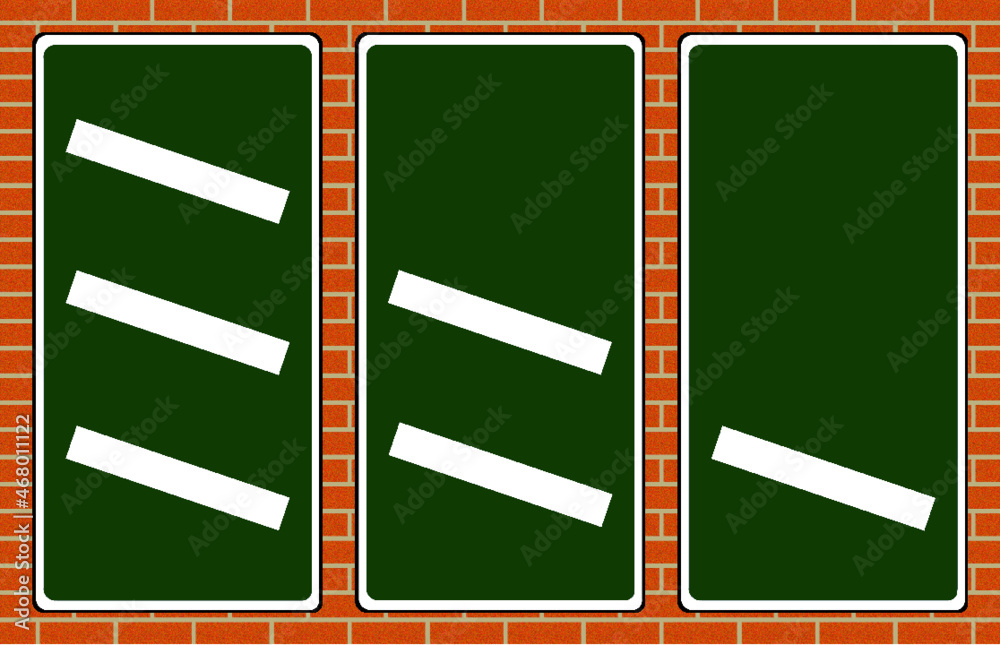 Primary route countdown marker to a slip road on a dual carriageway