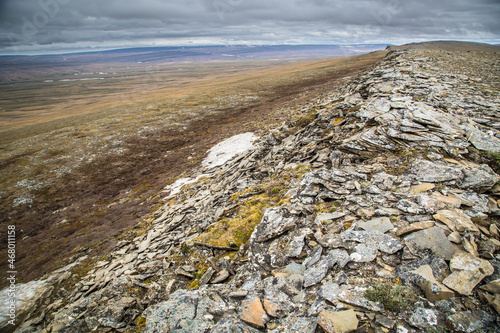 Obraz na plátně Archimedes Ridge stretches out to the east away from the Kokolik river in northwest arctic Alaska, USA