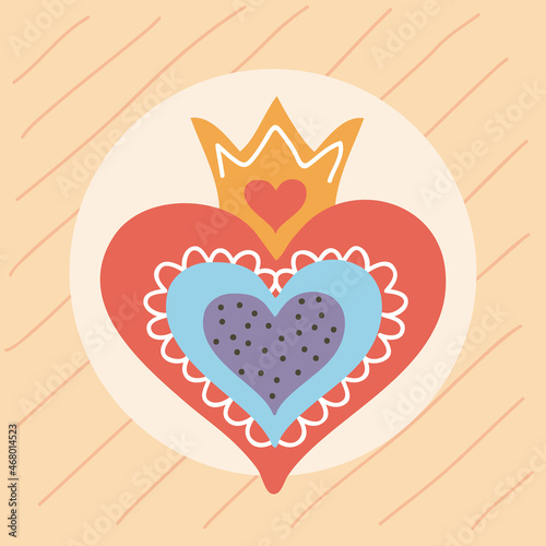 heart with crown