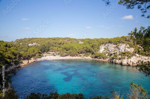 Cala Macarella, beautiful beach on Menorca Island