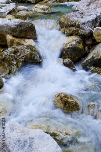 Rocks and Waterfalls at the Neuschwanstein castle  Germany.