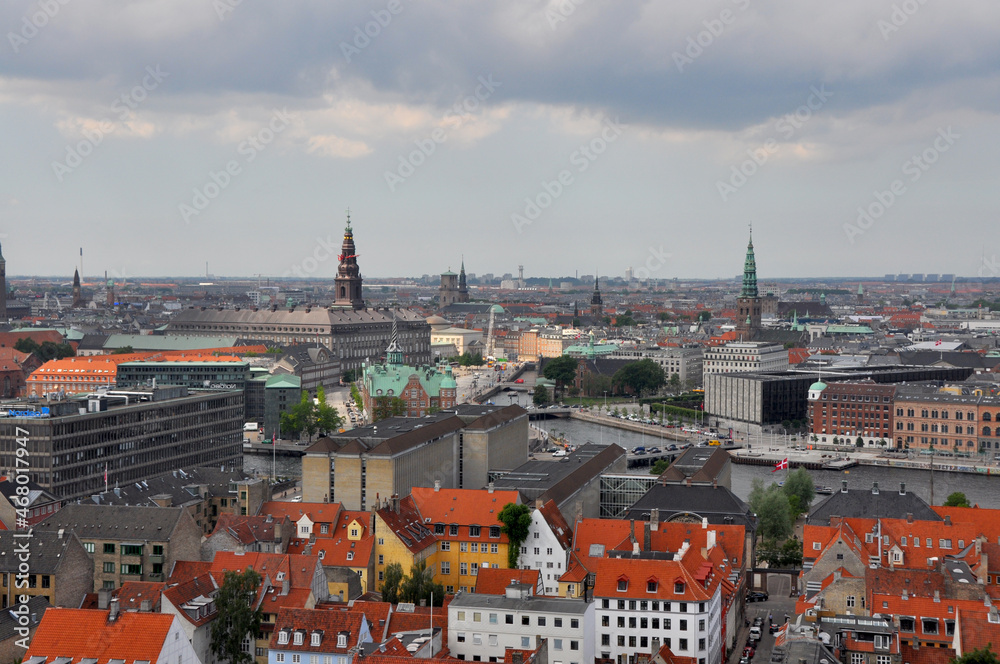 Blick über die Dächer von Kopenhagen, Dänemark