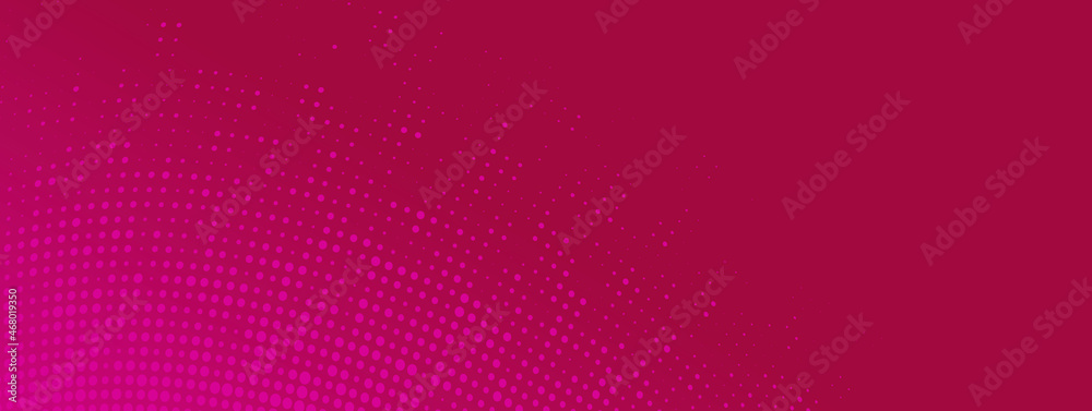 Pink dots on magenta banner. Curved reticulate or dotted texture. Dotted template for tecnology or business concept. Pink dots on magenta banner. Curved reticulate or dotted texture. Dotted template for tecnology or business concept.