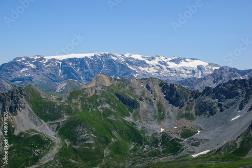 Montagne à Courchevel En France en été. Joli Paysage