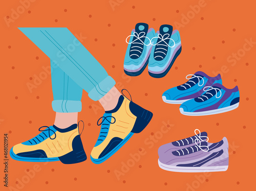 four nice sneakers