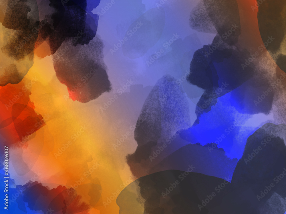 Abstract Watercolor Background Painted Texture, Watercolor Background for Decoration and Print