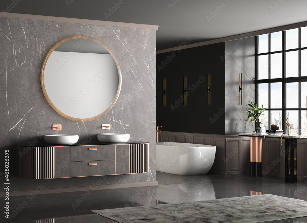 Join the Dark Side: Black Marble for Luxury Bathrooms