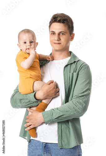 Young father with little ba...