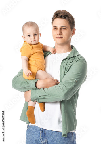 Young father with little ba...