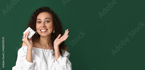 Happy African-American woma...