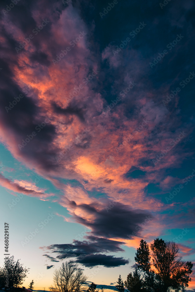 Fototapeta premium sunset in the clouds