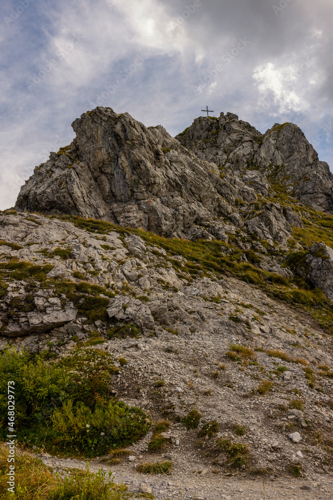 Berglandschaft in Kleinwalsertal Österreich