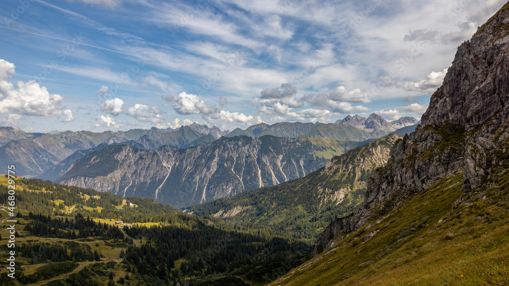 Berglandschaft in Kleinwalsertal Österreich