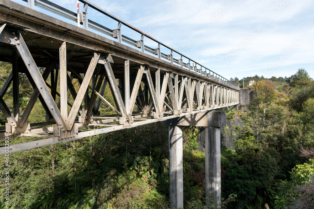 Bridge over Tongariro River North Island, New Zealand Bridge over Tongariro River North Island, New Zealand