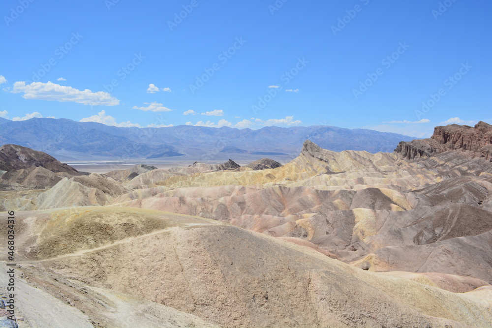 Golden colored hills of the Golden Canyon Area in Death Valley, California, USA. Golden colored hills of the Golden Canyon Area in Death Valley, California, USA.