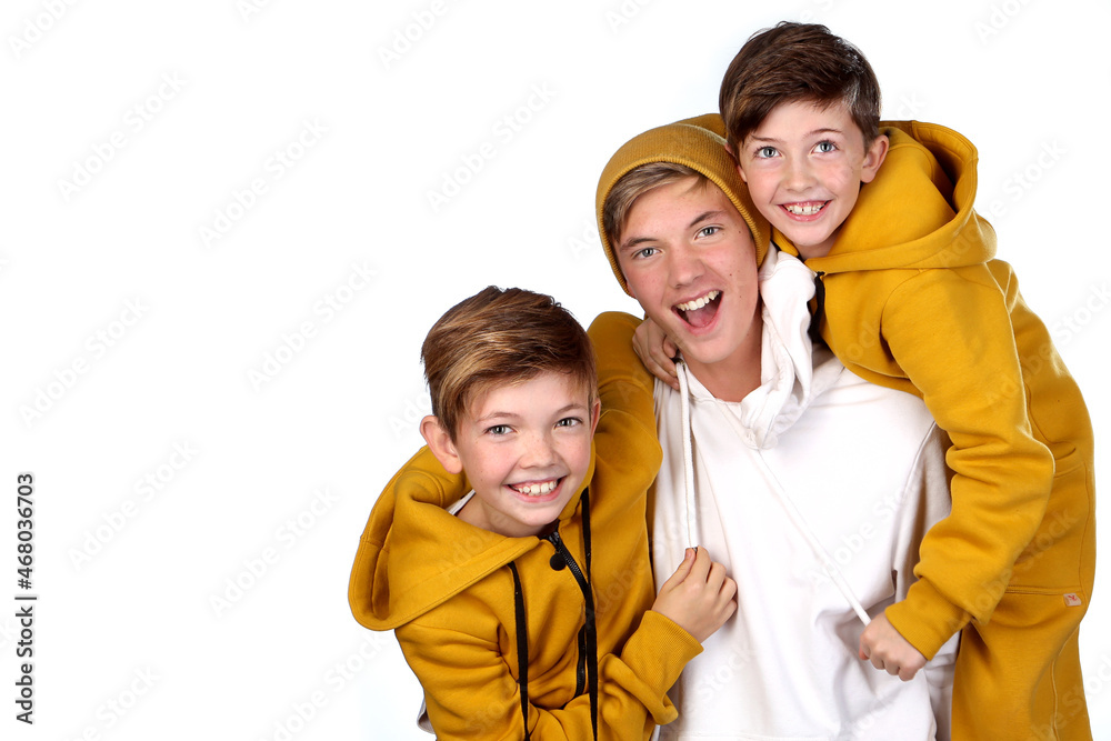 Beautiful children. funny boys. brothers. the boys are smiling and laughing. cheerful boy teenager. Beautiful children. funny boys. brothers. the boys are smiling and laughing. cheerful boy teenager.