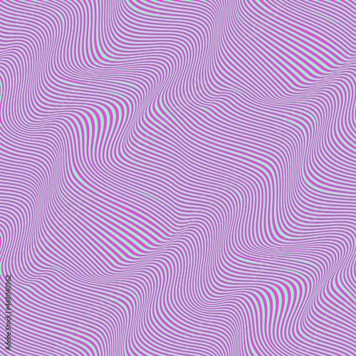 DISTORTED LINE. VECTOR SEAMLESS PATTERN