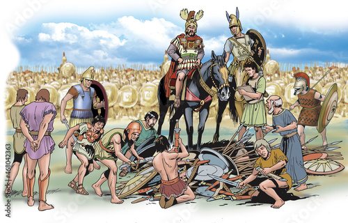 Cleonymus of Sparta and his army forced the Lucanians to surrender photo