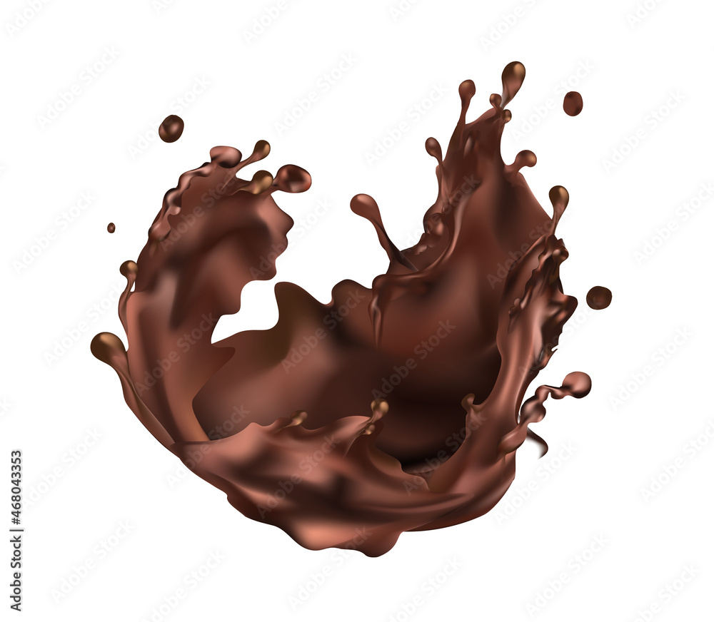 Hot chocolate splash, cocoa or coffee drink, chocolate covered fruits. Hot chocolate splash, cocoa or coffee drink, chocolate covered fruits.