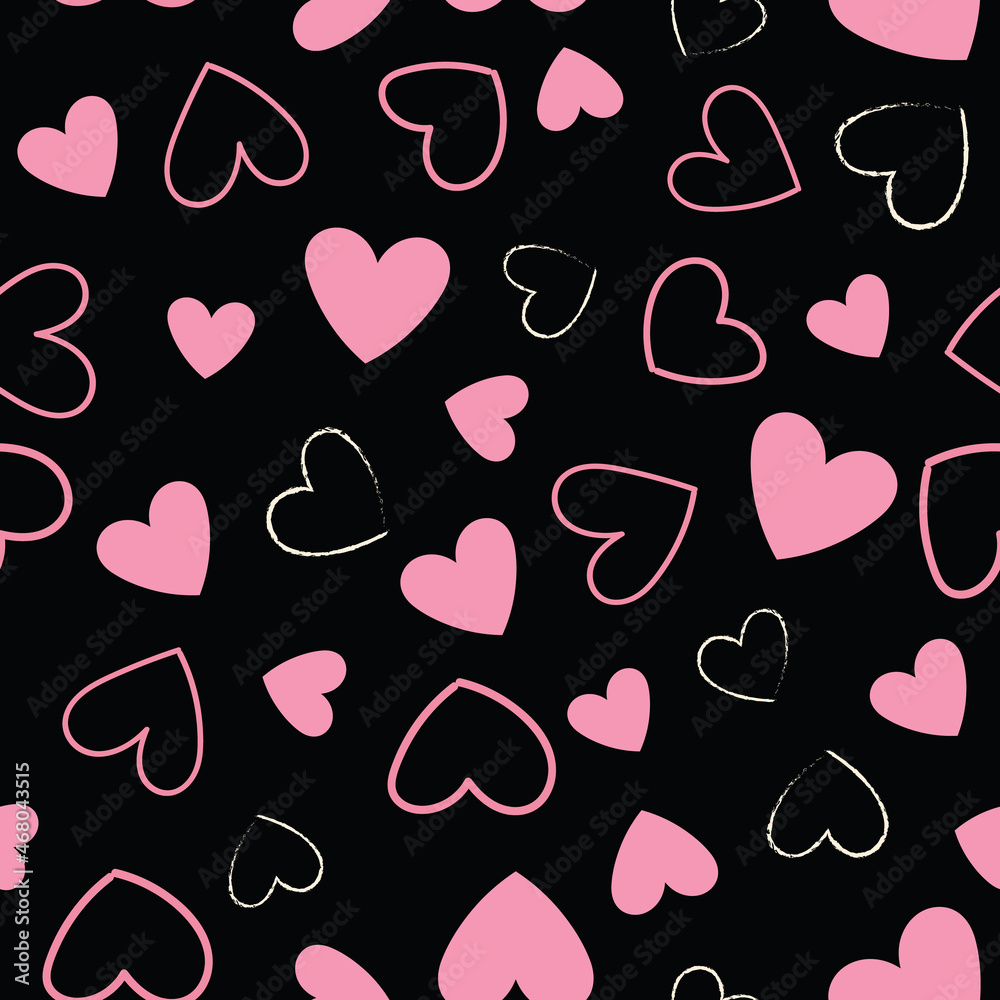 seamless background with hearts seamless background with hearts