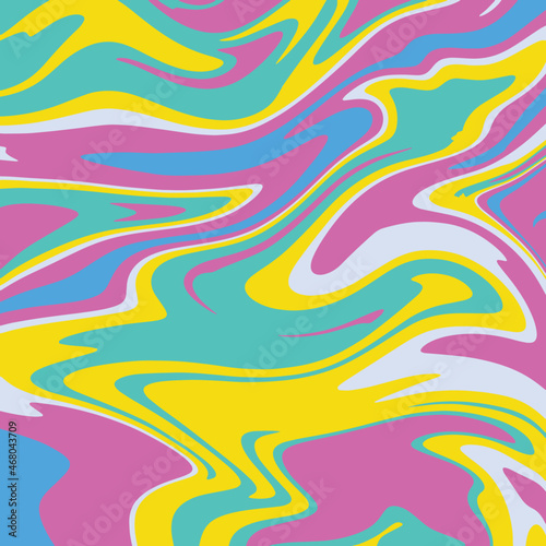 abstract colorful vector pop art marble background with waves